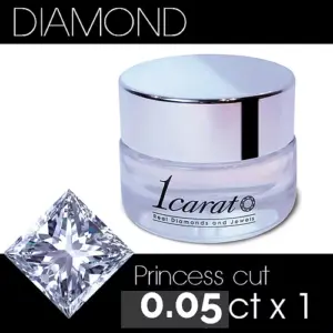Princess Cut Diamond 0.05ct (1 piece) - Exclusive Japanese Fancy Cut
